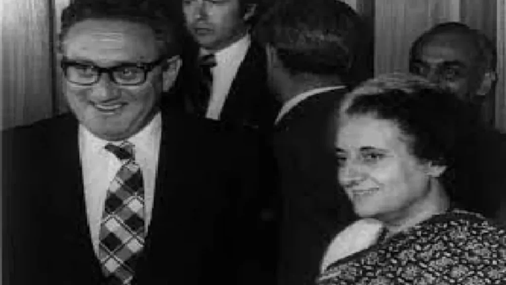 Henry Kissinger with Indira Gandhi